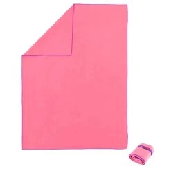 Serviette Microfibre Rose Ultra Compacte Taille M 65 X 90 Cm -Pas Cher Nautisport Magasin 8271396