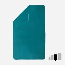 Serviette De Bain Microfibre Bleu Taille L 80 X 130 Cm -Pas Cher Nautisport Magasin 8543246