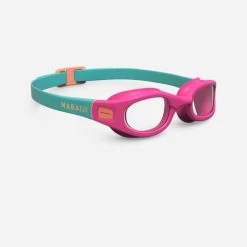 Lunettes De Natation 100 Soft - Taille S - Verres Clairs - Bleu Jaune -Pas Cher Nautisport Magasin 8574401