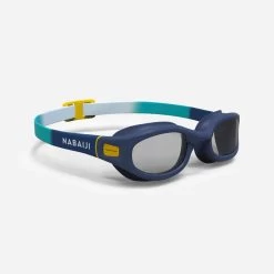 Lunettes De Natation 100 Soft - Taille S - Verres Clairs - Bleu Jaune -Pas Cher Nautisport Magasin 8797656