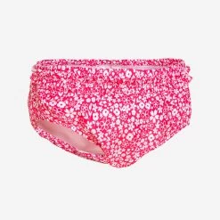 Bas De Maillot Couche Lavable Bébé Rose Imprimé Fleurs