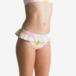 Bas De Maillot De Bain De Natation Lila Fille Blanc