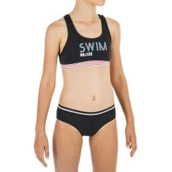 Bas De Maillot De Bain De Natation Vega Fille Noir -Pas Cher Nautisport Magasin bas de maillot de bain de natation vega fille noir 3