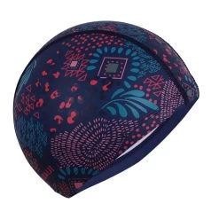 Bonnet De Bain En Maille Enduite - Tissu Imprimé - Taille L - Canopa Bleu Rose -Pas Cher Nautisport Magasin bonnet de bain en maille enduite tissu imprime taille l canopa bleu rose 3
