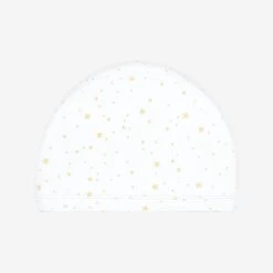 Bonnet De Bain En Maille Enduite - Tissu Imprimé - Taille S - Star Blanc