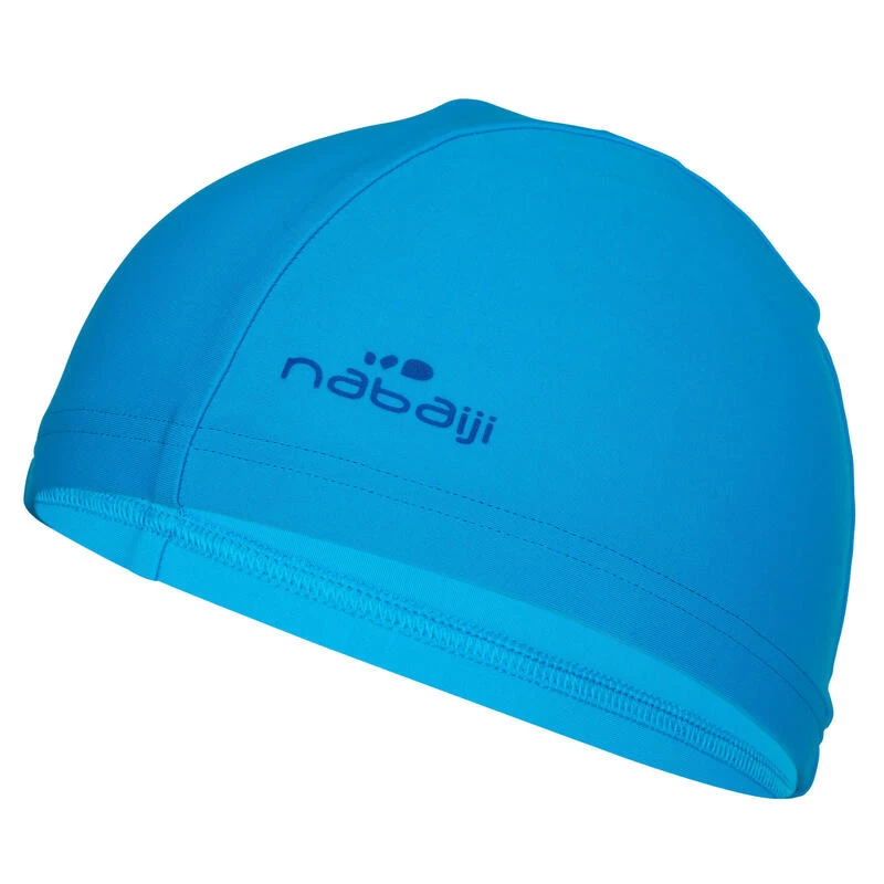 Bonnet De Bain En Tissu Maille Bleu Taille S Et L 2 Bonnet De Bain En Tissu Maille Bleu Taille S Et L – Image 2