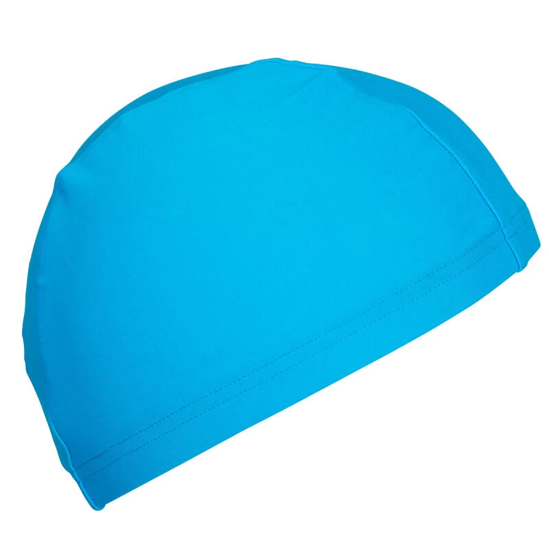 Bonnet De Bain En Tissu Maille Bleu Taille S Et L 3 Bonnet De Bain En Tissu Maille Bleu Taille S Et L – Image 3