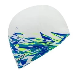 BONNET DE BAIN SILICONE PRINT FIRE BLANC -Pas Cher Nautisport Magasin bonnet de bain silicone print fire blanc 2