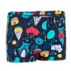 BOXER DE BAIN BEBE / ENFANT BLEU IMPRIME