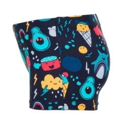 BOXER DE BAIN BEBE / ENFANT BLEU IMPRIME -Pas Cher Nautisport Magasin boxer de bain bebe enfant bleu imprime 3