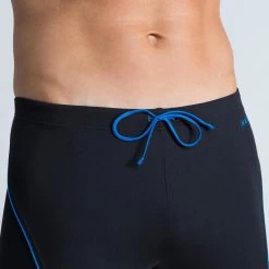 Boxer De Bain Natation Homme - Boxer 100 Plus - Noir Bleu -Pas Cher Nautisport Magasin boxer de bain natation homme boxer 100 plus noir bleu 3