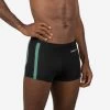 Boxer De Bain Natation Homme NEGOMBO - Noir Turquoise