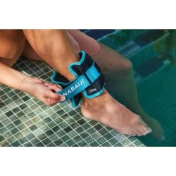 Bracelets Lestés Avec Boucle Aquagym Bleu 2*0,75 KG -Pas Cher Nautisport Magasin bracelets lestes avec boucle aquagym bleu 2075 kg 3