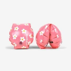 Brassards De Piscine Enfants Rose Imprimé "FLEURS " 11-30 Kg