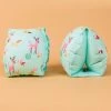Brassards Piscine Vert Imprimé "Gazelle" Intérieur Tissu Enfant 15 -30 Kg