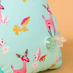 Brassards Piscine Vert Imprimé "Gazelle" Intérieur Tissu Enfant 15 -30 Kg -Pas Cher Nautisport Magasin brassards piscine vert imprime gazelle interieur tissu enfant 15 30 kg 3