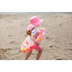 Chapeau Anti UV Bébé Réversible Rose Clair Et Imprimé Fleurs -Pas Cher Nautisport Magasin chapeau anti uv bebe reversible rose clair et imprime fleurs 4