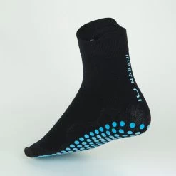 Chaussettes De Piscine - Antibactériennes - Noir/Turquoise 7 Chaussettes De Piscine - Antibactériennes - Noir/Turquoise -Pas Cher Nautisport Magasin chaussettes de piscine antibacteriennes noirturquoise 2