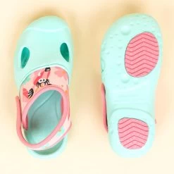 Chaussure Sabot Piscine Bébé CLOG 500Gazelle Menthe -Pas Cher Nautisport Magasin chaussure sabot piscine bebe clog 500gazelle menthe 3