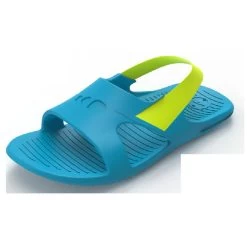 Chaussure Sandale Piscine Enfant SLAP 100 BASIC Bleu Vert -Pas Cher Nautisport Magasin chaussure sandale piscine enfant slap 100 basic bleu vert 4