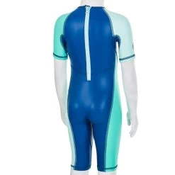 Combinaison Anti UV Bébé Kloupi Bleu Et Vert Imprimé PANDA -Pas Cher Nautisport Magasin combinaison anti uv bebe kloupi bleu et vert imprime panda 3
