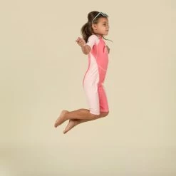 Combinaison Anti UV Bébé Kloupi Rose Imprimé ARC EN CIEL -Pas Cher Nautisport Magasin combinaison anti uv bebe kloupi rose imprime arc en ciel 3