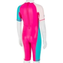 Combinaison Anti UV Bébé Kloupi Rose Imprimé PANDA -Pas Cher Nautisport Magasin combinaison anti uv bebe kloupi rose imprime panda 2