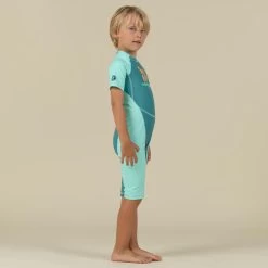 Combinaison Anti UV Bébé Kloupi Vert Imprimé SAVANE -Pas Cher Nautisport Magasin combinaison anti uv bebe kloupi vert imprime savane 2