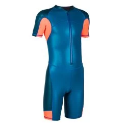 Combinaison De Natation Garçon - Shorty 100 Kloupi - Bleu Rouge -Pas Cher Nautisport Magasin combinaison de natation garcon shorty 100 kloupi bleu rouge 4