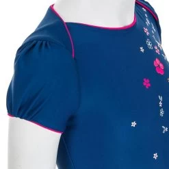 Haut De Maillot De Bain Bébé Fille Tankini Bleu Foncé Imprimé Fleurs -Pas Cher Nautisport Magasin haut de maillot de bain bebe fille tankini bleu fonce imprime fleurs 4