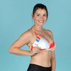 Haut De Maillot De Bain De Natation Femme Lila Lea Melon -Pas Cher Nautisport Magasin haut de maillot de bain de natation femme lila lea melon 3
