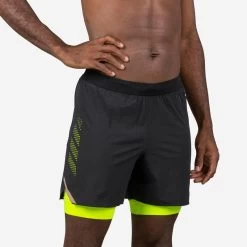 Jammer-Short De Natation Homme 500 Fiti - Noir / Jaune / Beige -Pas Cher Nautisport Magasin jammer short de natation homme 500 fiti noir jaune beige 2