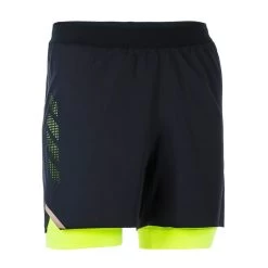 Jammer-Short De Natation Homme 500 Fiti - Noir / Jaune / Beige
