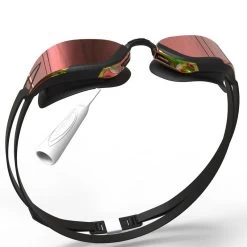 Lunettes De Natation BFAST - Verres Miroir - Taille Unique - Noir Rouge -Pas Cher Nautisport Magasin lunettes de natation bfast verres miroir taille unique noir rouge 4