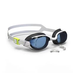 LUNETTES DE NATATION - BFIT VERRES CLAIR - BLEU / BLANC