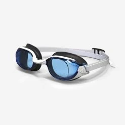 Lunettes De Natation BFIT - Verres Teintés - Taille Unique - Blanc Bleu
