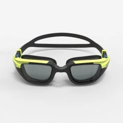 Lunettes De Natation SPIRIT - Verres Fumés - Petite Taille - Noir Jaune -Pas Cher Nautisport Magasin lunettes de natation spirit verres fumes petite taille noir jaune 2