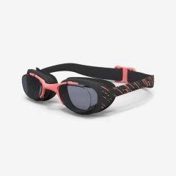 Lunettes De Natation XBASE - Verres Clairs - Taille Unique - Noir Rose Vert