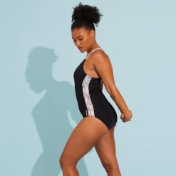 Maillot De Bain 1 Pièce Aquagym-Aquabike Femme Sofi Daph Noir -Pas Cher Nautisport Magasin maillot de bain 1 piece aquagym aquabike femme sofi daph noir 3