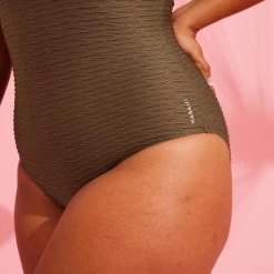 Maillot De Bain 1 Pièce Aquagym Femme Romi Salento Kaki -Pas Cher Nautisport Magasin maillot de bain 1 piece aquagym femme romi salento kaki 6