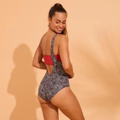 Maillot De Bain 1 Pièce Aquagym Femme Zoey Daisy Noir -Pas Cher Nautisport Magasin maillot de bain 1 piece aquagym femme zoey daisy noir 5