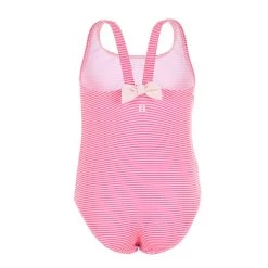 Maillot De Bain 1 Pièce Bébé Fille Rose Imprimé Rayures -Pas Cher Nautisport Magasin maillot de bain 1 piece bebe fille rose imprime rayures 2