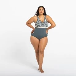 Maillot De Bain 1 Pièce Femme Mia Palm Beige Kaki. Bonnet D/E -Pas Cher Nautisport Magasin maillot de bain 1 piece femme mia palm beige kaki bonnet de 3