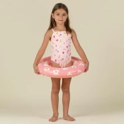 Maillot De Bain Bébé Fille Une Pièce Rose Avec Imprimé Fruits -Pas Cher Nautisport Magasin maillot de bain bebe fille une piece rose avec imprime fruits 4