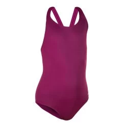Maillot De Bain De Natation 1 Pièce Fille Basic Violet -Pas Cher Nautisport Magasin maillot de bain de natation 1 piece fille basic violet 3