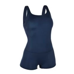 Maillot De Bain De Natation Femme 1 Pièce Heva Shorty Bleu Marine -Pas Cher Nautisport Magasin maillot de bain de natation femme 1 piece heva shorty bleu marine 4