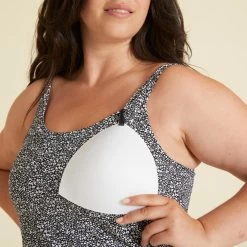 Maillot De Bain De Natation Femme 1 Pièce Tankini Shorty HEVA Leo Noir -Pas Cher Nautisport Magasin maillot de bain de natation femme 1 piece tankini shorty heva leo noir 2