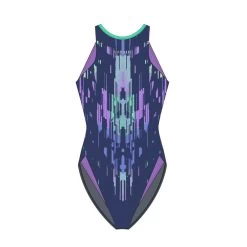 Maillot De Bain De Natation Femme Une Pièce Laïa Raw Purple -Pas Cher Nautisport Magasin maillot de bain de natation femme une piece laia raw purple 4