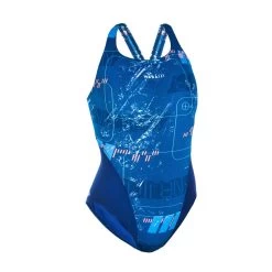 Maillot De Bain De Natation Une Pièce Femme Kamiye ALL URG Bleu -Pas Cher Nautisport Magasin maillot de bain de natation une piece femme kamiye all urg bleu 3
