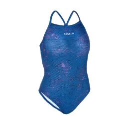Maillot De Bain De Natation Une Pièce Femme Kamyli ALL FLU Bleu -Pas Cher Nautisport Magasin maillot de bain de natation une piece femme kamyli all flu bleu 4